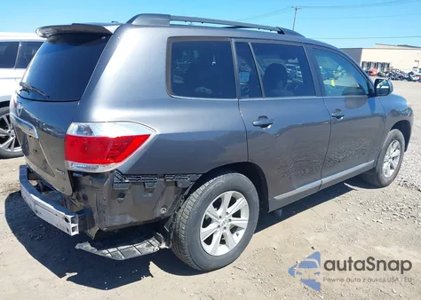 2012 Toyota Highlander Se V6 from USA, damaged, VIN 5TDBK3EH0CS103259